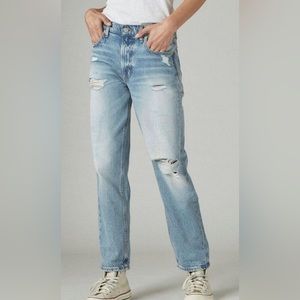Lucky Brand Jean : Boy Relaxed Straight : high rise straight